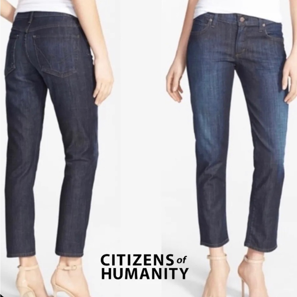 Citizens of Humanity Phoebe Slim Straight Crop-size 32-Blue-Excellent condition!